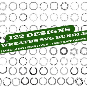 Wreath Svg Bundle ,Floral Wreath Bundle,Wedding Wreath svg,Heart Laurel Wreath svg ,Circle Wreath svg,Wedding Wreath Svg,Circle Monogram