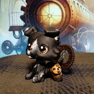 Littlest Pet Shop Custom Collie Steampunk Montague