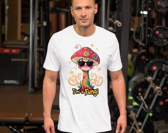 Ich bin ein lustiges Fungi Mushroom T-Shirt - Psychedelisches Grafik T-Shirt für Naturliebhaber, Wortspielbegeisterte und Festival Vibes