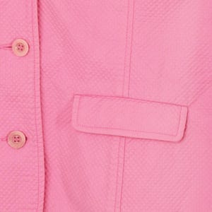 Lilly Pulitzer Vintage White Label Jacket 3/4 Sleeve Quilted Button Front Collar image 4