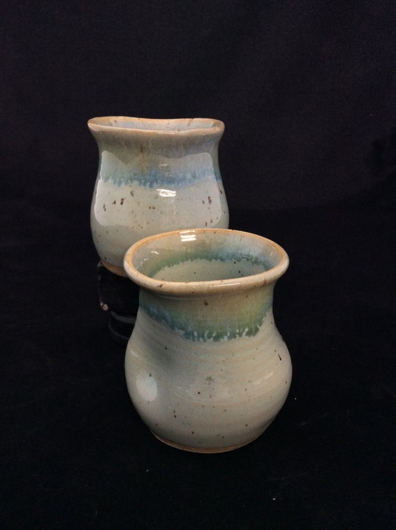Thumblers (Small)/ handmade/ Seafoam green Glaze