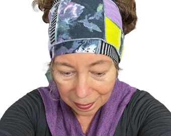 Lavender Fields 2  Head Wrap, Recycled