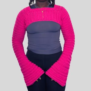 THE KUINZ SHRUG | Crochet Shrug | Handmade Crop Shrug | Sabinagloo Shrug