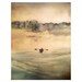 Rowboat Alone at sea, Watercolor, archival print from original painting, seascape, landscape art, My Maine On A Foggy Day 
