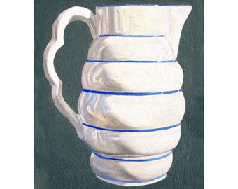 Art Print--Milk Jug--From Original Oil Painting, still life painting, kitchen art