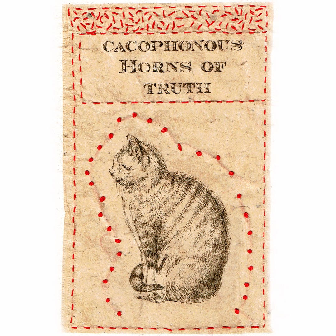 Handmade Art Greeting Cards: Pick Any 3, Blank Note Cards Cats ...