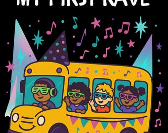 La mia prima immagine digitale di "Rave Wheels on the Bus"