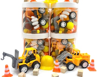 Construction 4oz or 8oz Jar Playdough
