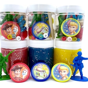 Toy Story Inspired 4oz Playdough Jars, Play Dough Kit, Kids Party Favors, Sensory Kit, Birthday Gifts, Party Favors, Buz