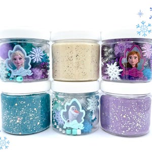 Frozen Inspired 4oz or 8oz Playdough Jar