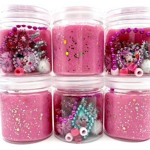 Minnie Mouse Inspired 4oz Playdough Jars, Play Dough Kit, Kids Party Favors, Sensory Kit, Birthday Gifts, Birthday Party