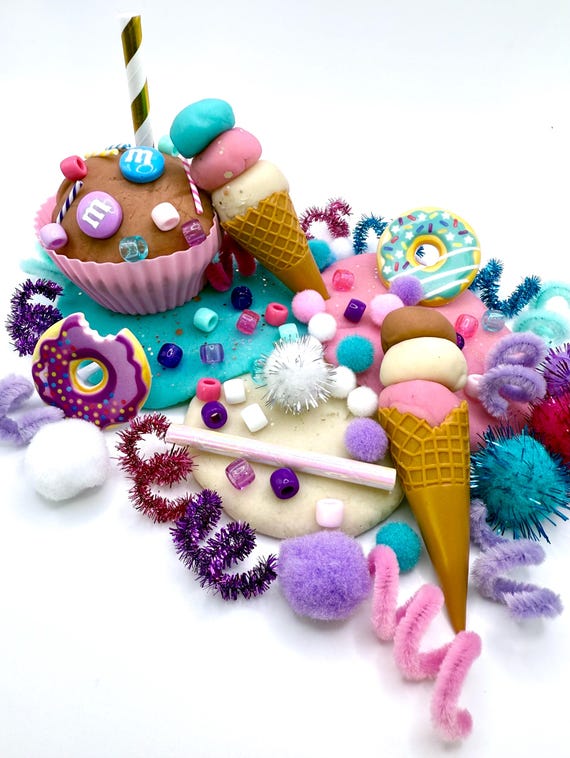 Sweets Playdough Box, Ice Cream, Cupcake, Play Dough Box Kit