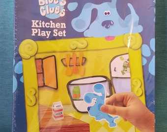 Vintage Blues Clues Colorforms Kitchen Playset Sealed Nick Jr 1998