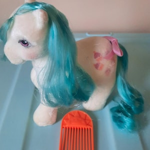 Vintage G1 My Little Pony So Soft Cupcake mit Zubehör Hasbro MLP Rare HTF