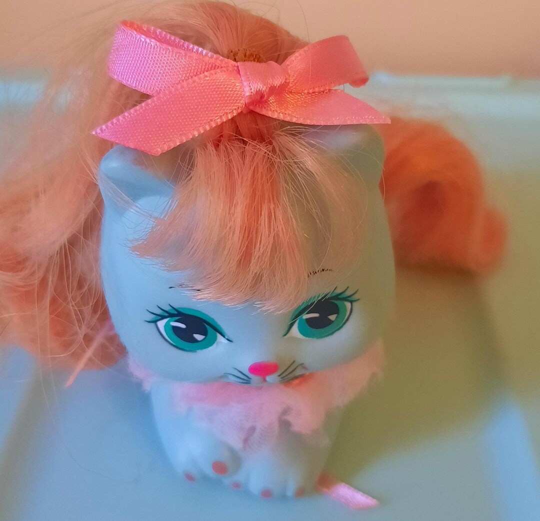 Vintage Mattel Little Pretty Kitty Peekablue Neck Ruffle My Little Pony ...