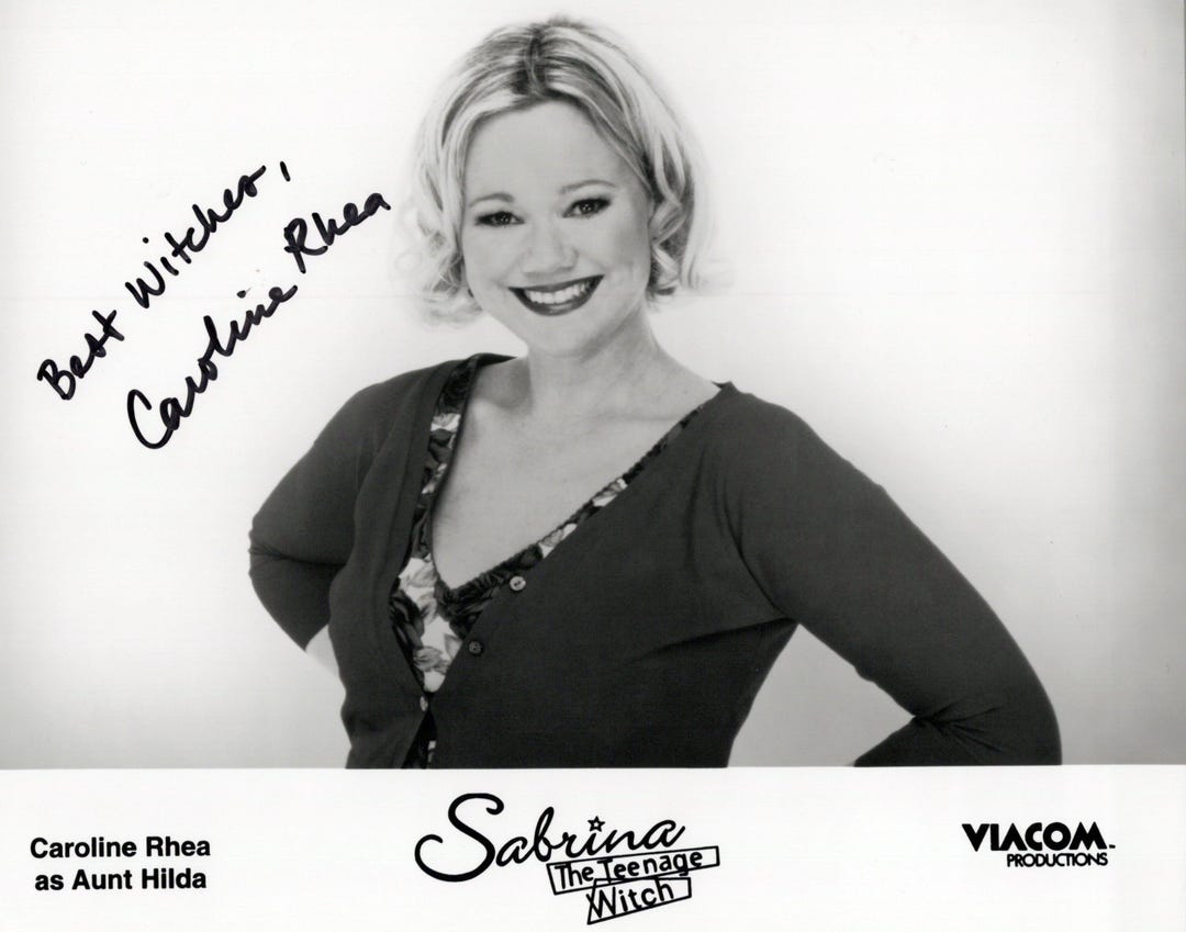 Caroline Rhea in Person Signed Photo - SABRINA TEENAGE WHICH - Etsy