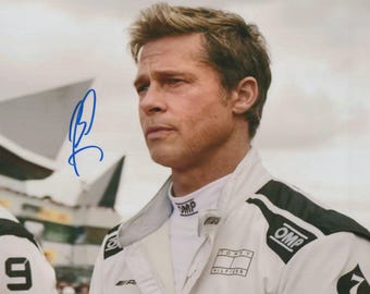 Brad Pitt In Person Signed Photo - F1: THE MOVIE