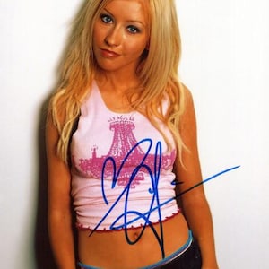 Christina Aguilera In Person Signed Photo - SINGER