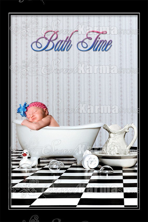 Bathtub Digital Photography Background Bath Tub PSD 785 | Etsy