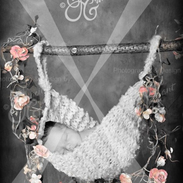 Baby Newborn Hammock Digital Prop Photoshop PSD FILE 678