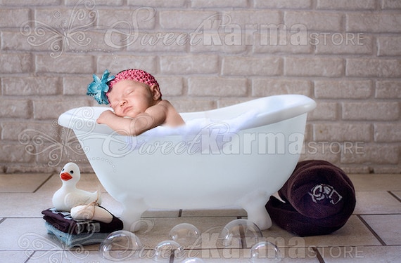 White Child Bath Tub Bathtub Digital, Bathtub Photography Prop