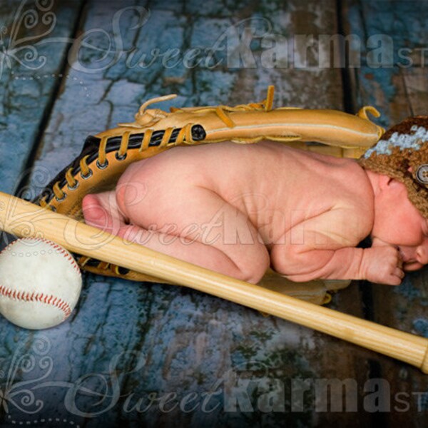 Baseball Glove Digital Prop Photoshop PSD FILE 704