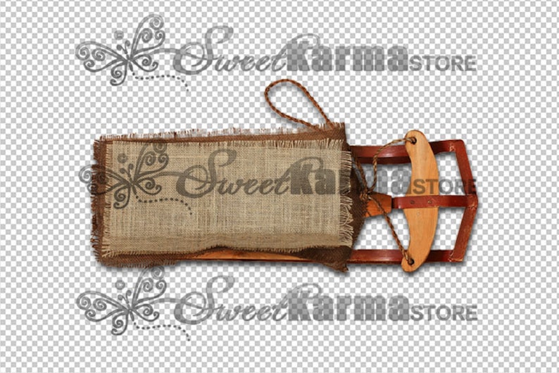Newborn Sled Digital Photography Prop File #38 Instant Download
