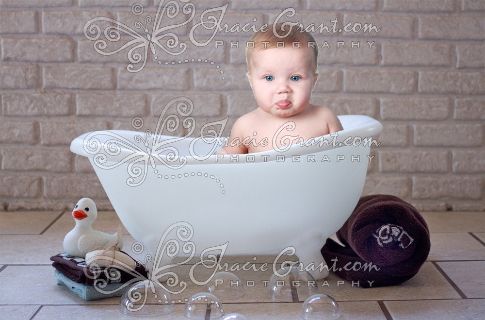 White Child Bath Tub Bathtub Digital Photography Prop FILE 330 Etsy