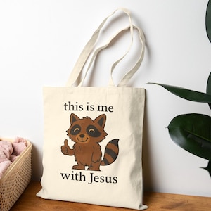 Funny Christian Tote Bag, Cute Christian Tote Bag, Christian Accessories, Funny Christian Bags, Christian Gifts