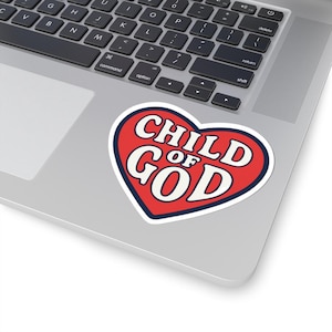 Fun Cute Christian Stickers, Child Of God Decor, Christian Stickers for Girls and Boys, Cute Christian Gifts