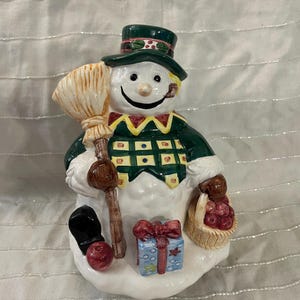 Frosty the Snowman Musical Rotating Ceramic Figurine