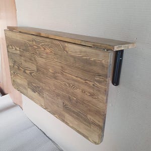 Mesa dobrável de parede, mesa flutuante que economiza espaço para cozinha ou escritório em casa.