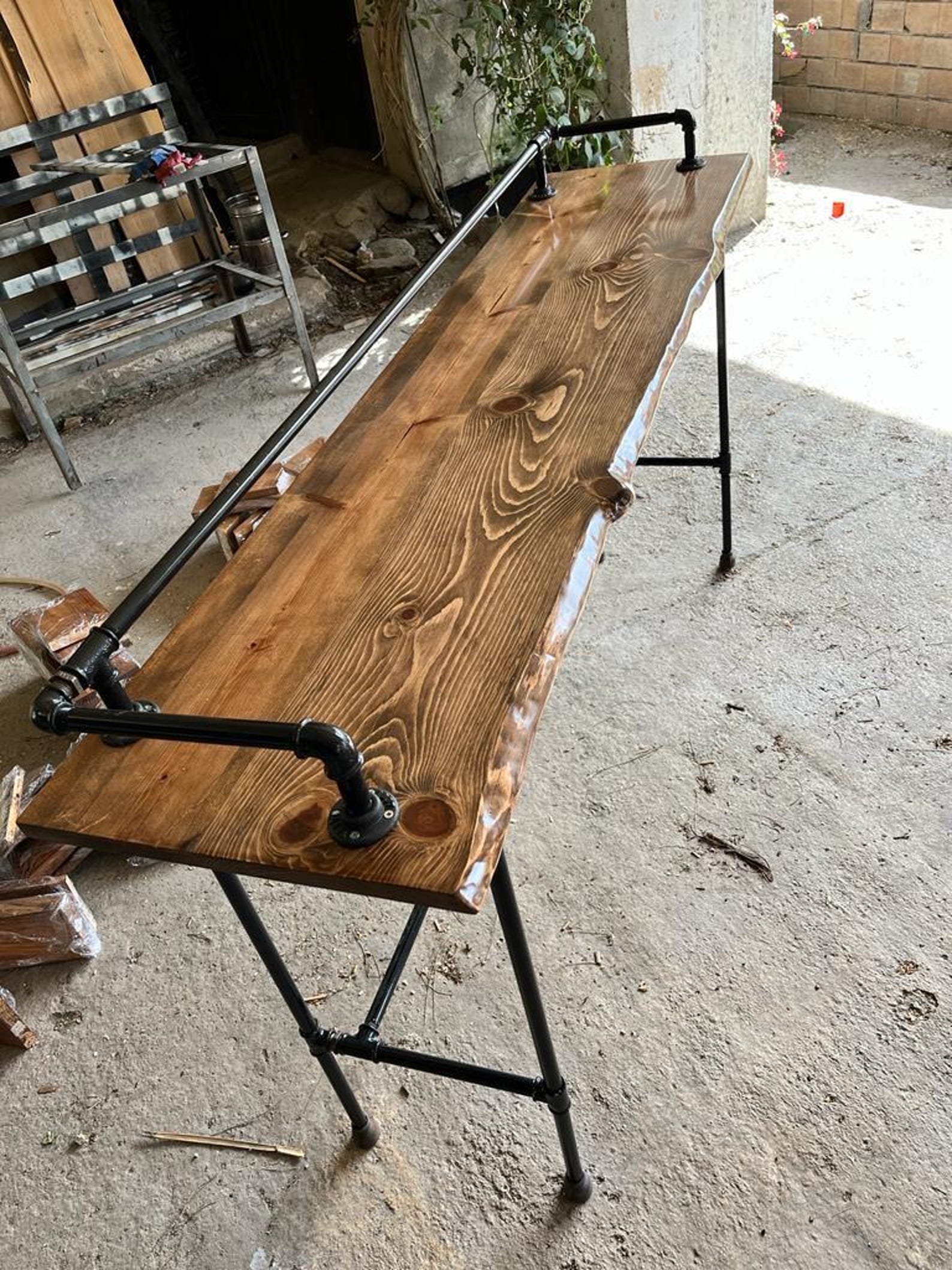 counter-height-long-bar-table-bar-height-table-wood-bar-table-wooden