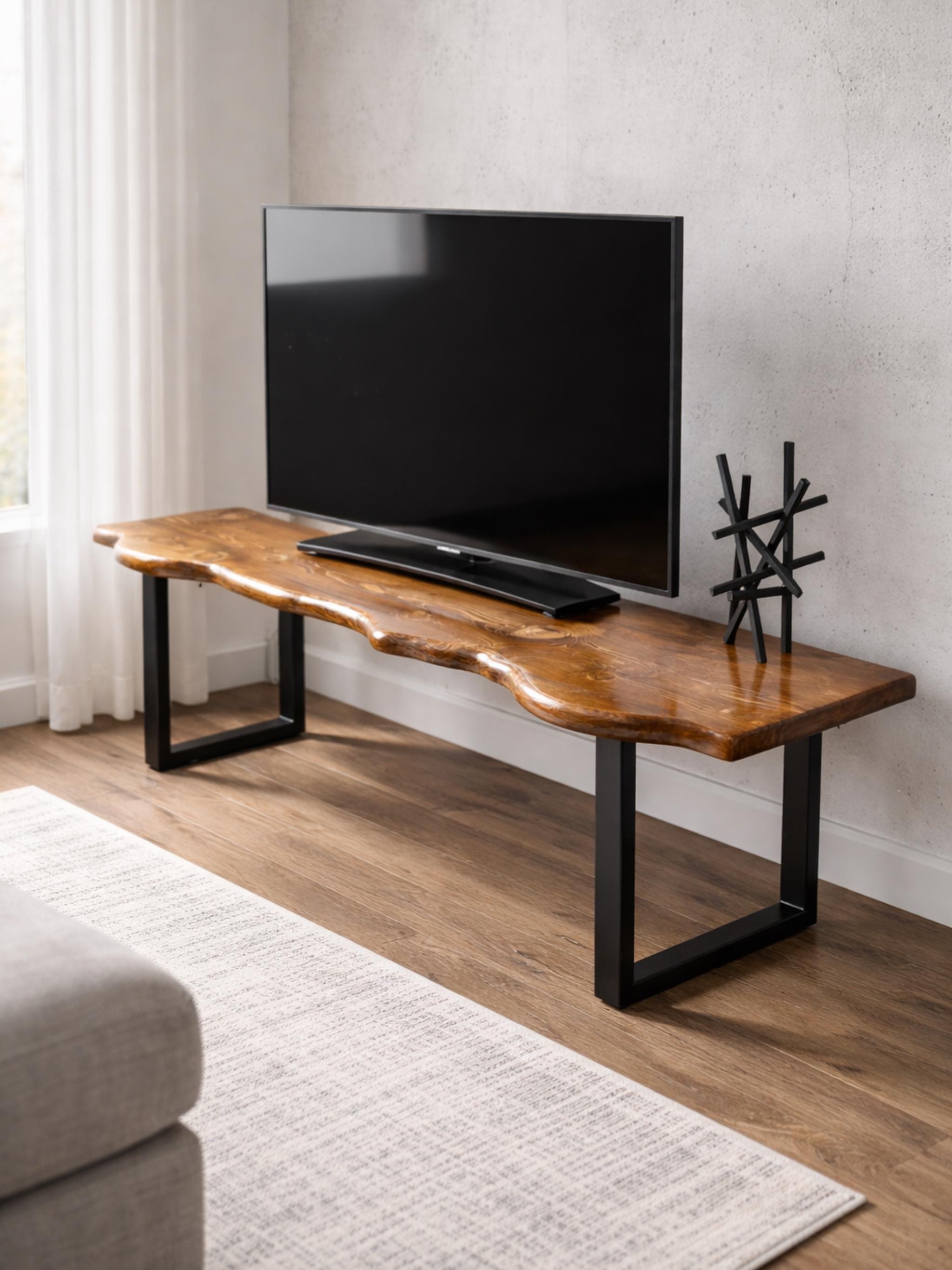Teak TV Console