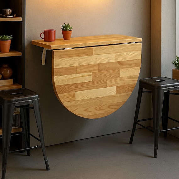 GHHDPXM Mesa Plegable de Pared: Ahorra Espacio, Ideal para Estudio y Comedor, ho GHHDPXM Mesa Plegable de Pared: Ahorra Espacio, Ideal para Estudio y Comedor, ho