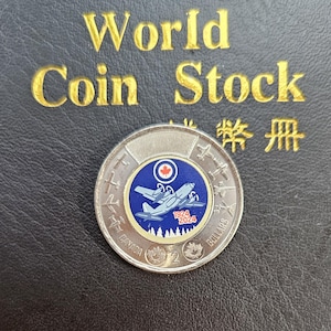 Sammlermünze 2024 colored Canada 2 Dollars 100jähriges Jubiläum der RCAF, Fehler Off-Corr