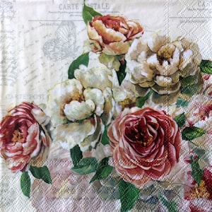 13 inches for Decoupage 2 Single Paper Napkins 33 cm Decor #716 Decoupage Napkins Paper-Craft and Collage