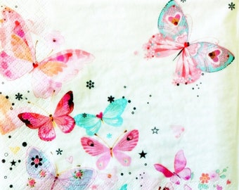 Decoupage Napkins 25 cm 2 Single Paper Napkins for Decoupage 9,5 inches Paper-Craft and Collage Decor #496
