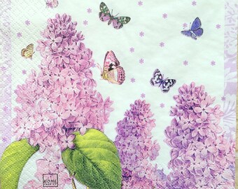 Decoupage Napkins 25 cm 2 Single Paper Napkins for Decoupage 9,5 inches Paper-Craft and Collage Decor #496