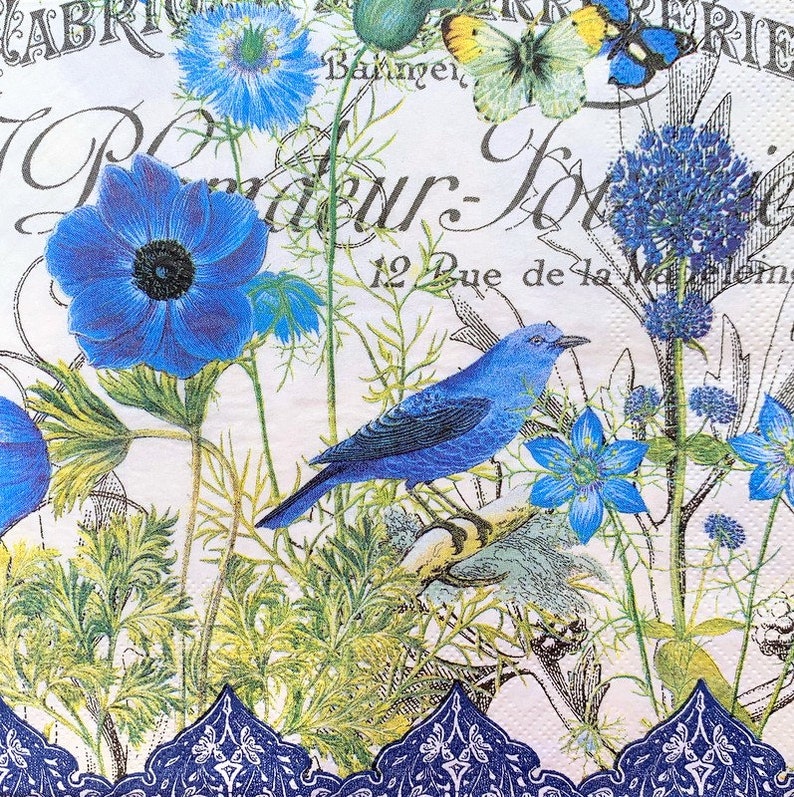 Decoupage Napkins 2 Single Paper Napkins Decor 464 13 Etsy