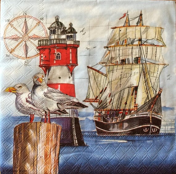 Decor #704-1 13 inches Paper-Craft and Collage Decoupage Napkins 33 cm for Decoupage 2 Single  Paper Napkins