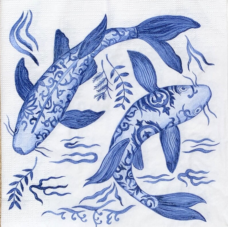 Paper-Craft and Collage Decor #654 for Decoupage 13 inches Decoupage Napkins 2 Single Paper Napkins 33 cm