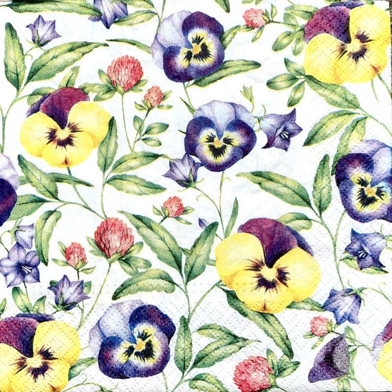 13 inches for Decoupage 2 Single Paper Napkins 33 cm Decor #716 Decoupage Napkins Paper-Craft and Collage