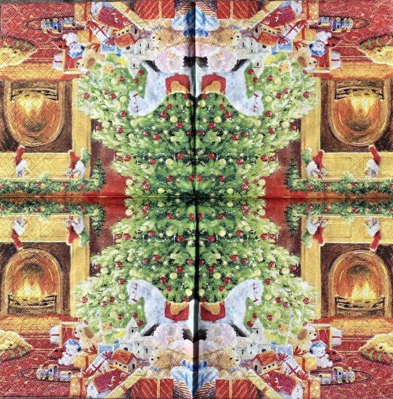 13 inches for Decoupage 2 Single Paper Napkins 33 cm Decor #716 Decoupage Napkins Paper-Craft and Collage