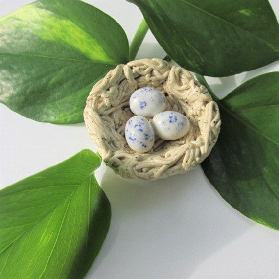 Ceramic Bird Nest Decorative Bird Nest Plant Decoration | Etsy