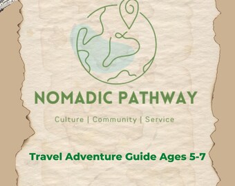 Travel Adventure Guide Ages 5-7 | Printable Worldschooling Activity | International Country Study for Kids