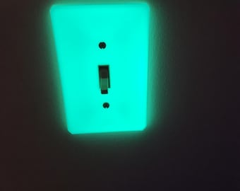 Cubiertas para interruptores de luz (brillan en la oscuridad) (paquete de 3)