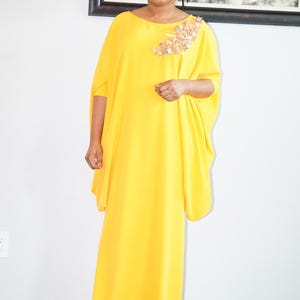 TARA BUBU KAFTAN Dress Yellow