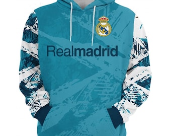Real Madrid Sweatshirt |3D Gedruckter Hoodie | Einzigartiges strukturiertes Design | Unisex Mode
