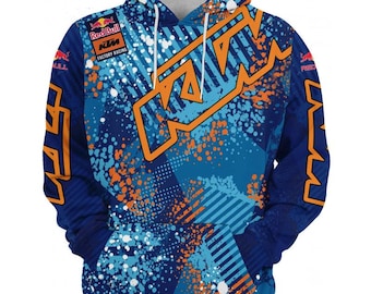 KTM Sweatshirt |3D Printed Hoodie | Unique Textured Design | Unisex Fashion